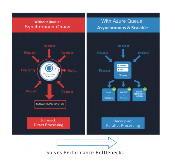 Storage queue problem solving