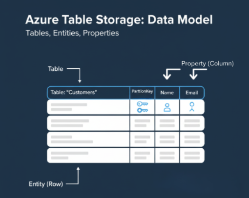 Table storage example