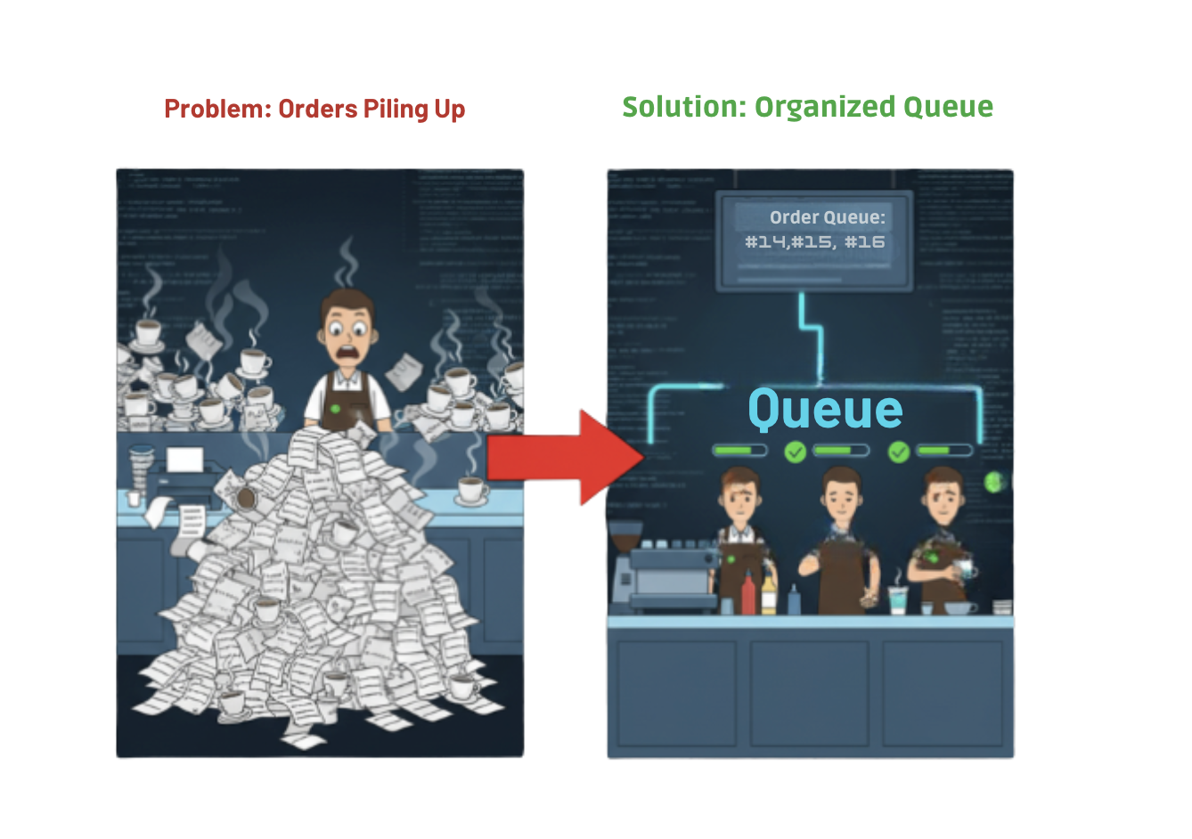 Problem and solution to orders piling