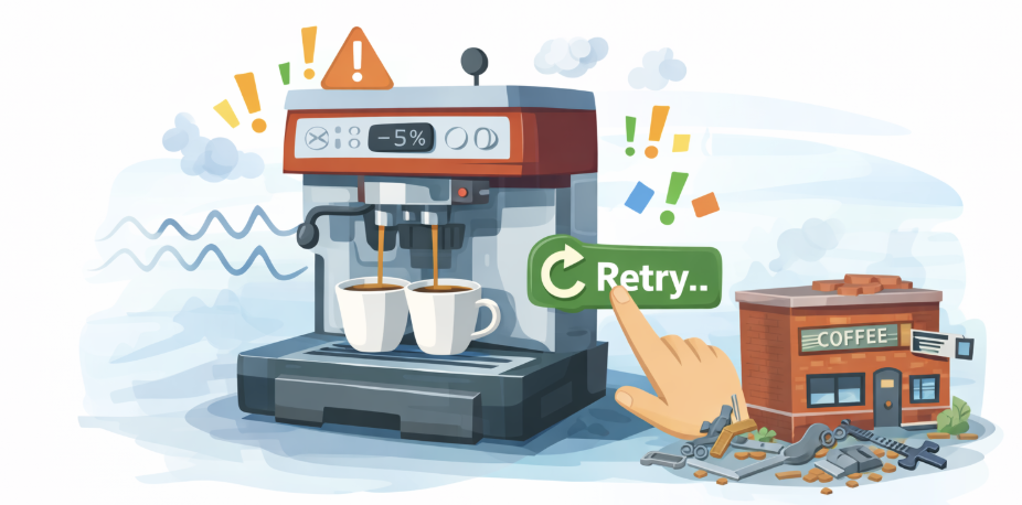 Retrying coffee shot