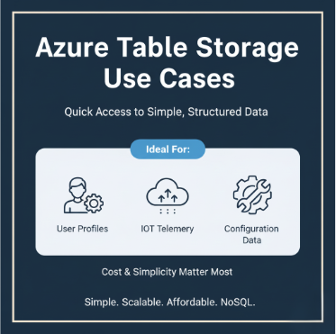 When to use Table storage
