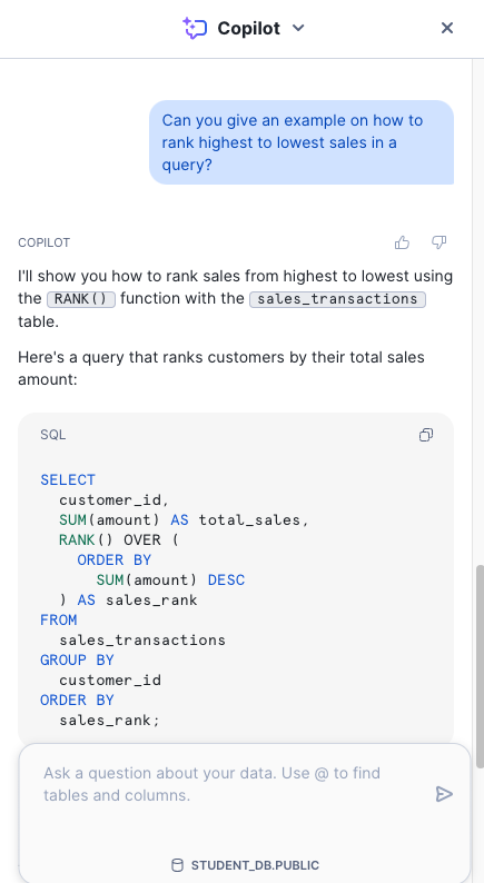 Image of CoPilot output