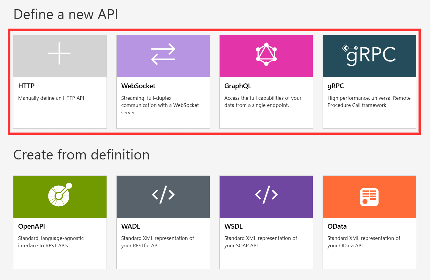 Selecting an API in APIM
