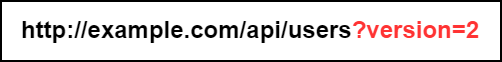 Query string versioning