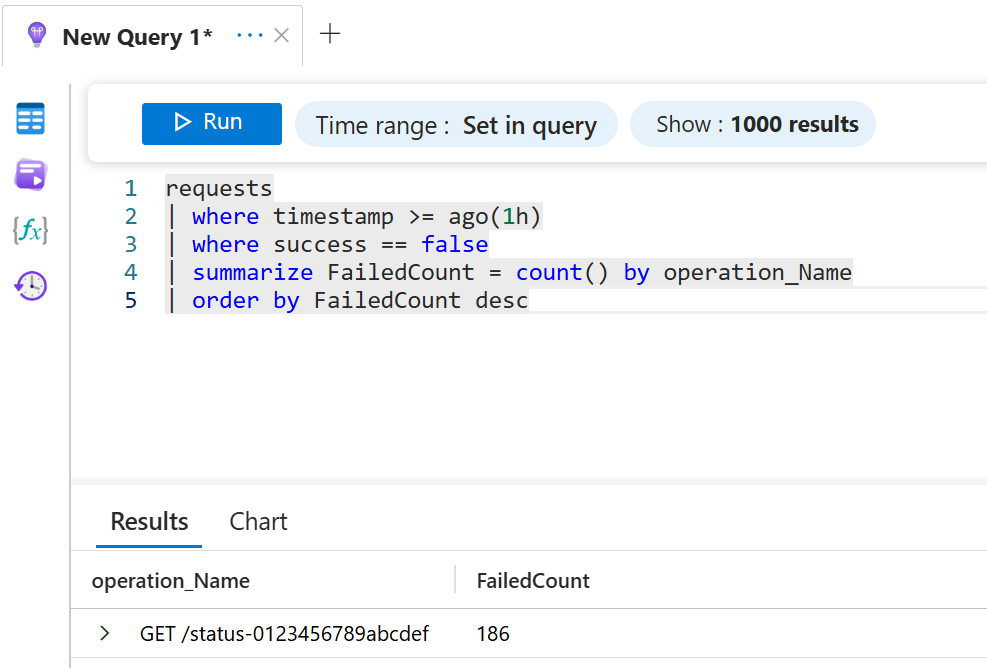 KQL example