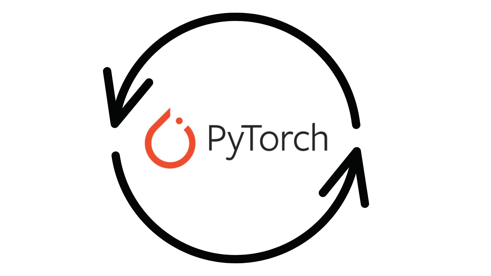 A PyTorch training loop.