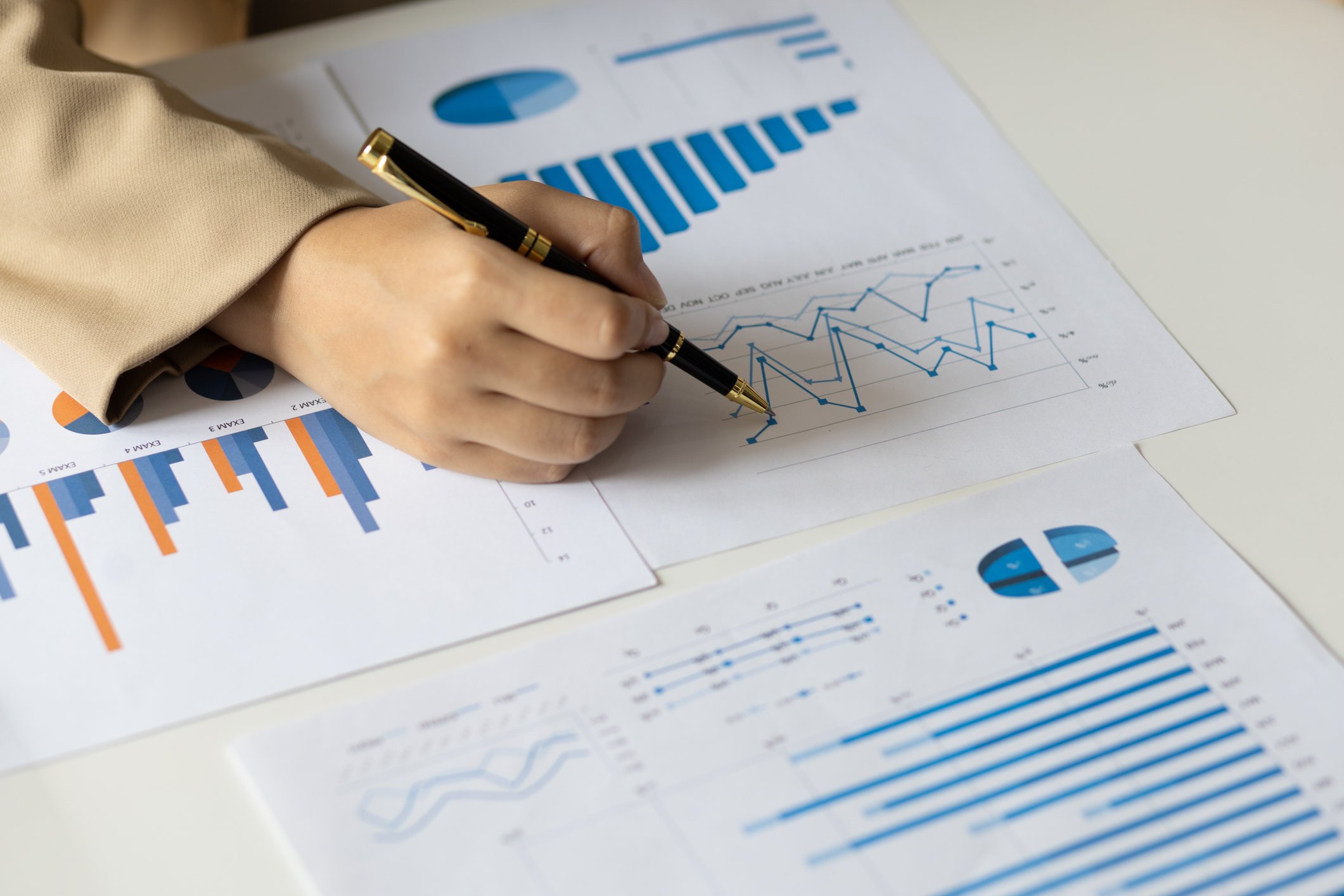 Generic photo of someone reviewing financial reports