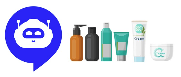 The BeautyHelper logo next to a variety of skincare products.