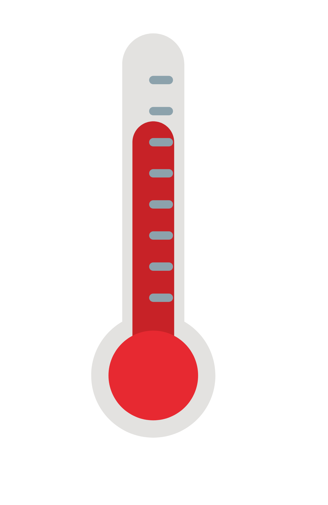 A thermometer representing temperature