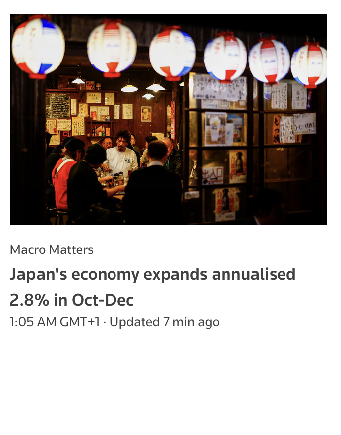 News article on Japanese economy