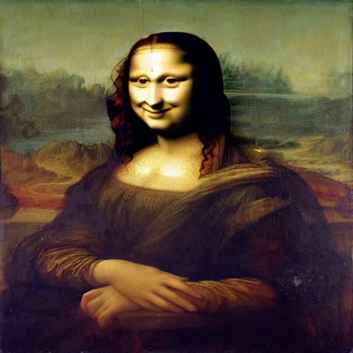 Mona Lisa now with a smile