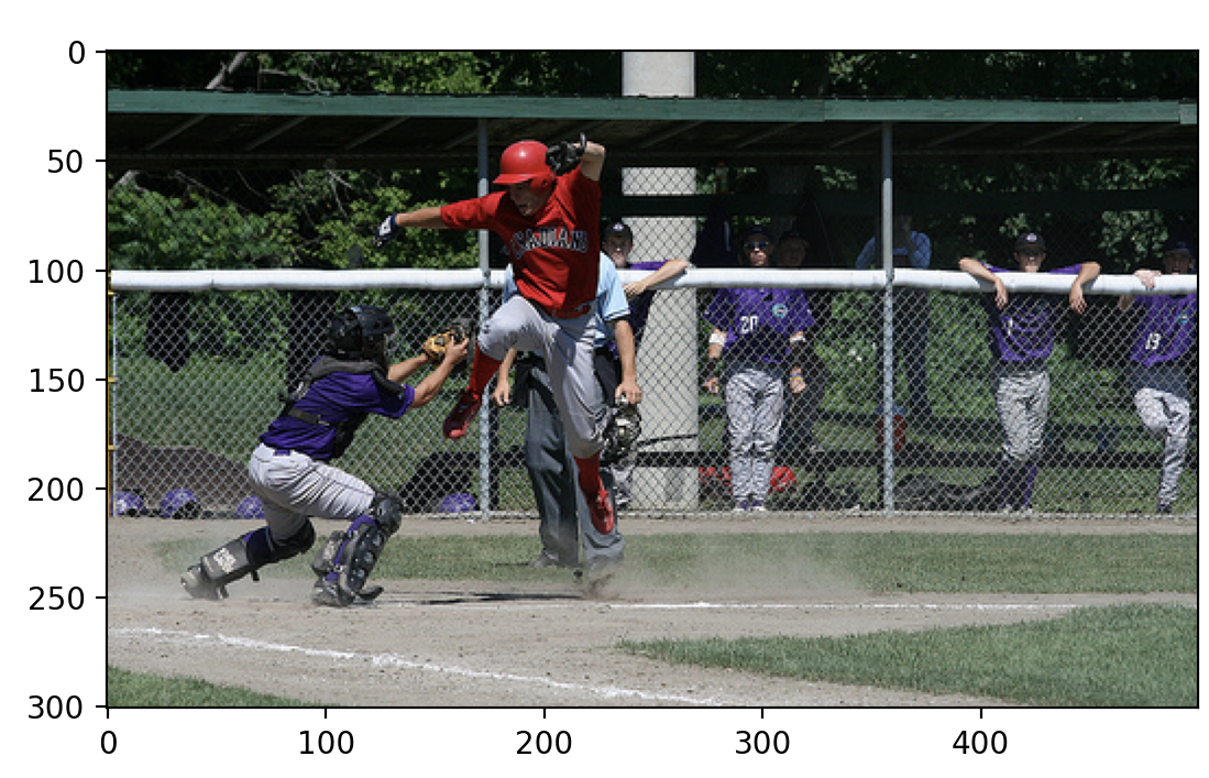 Image of a baseball game