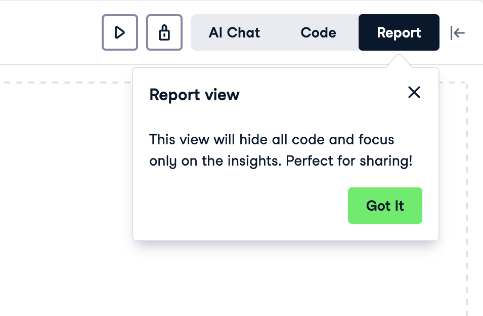Share workbook as a report