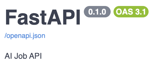 FastAPI Swagger UI with description header