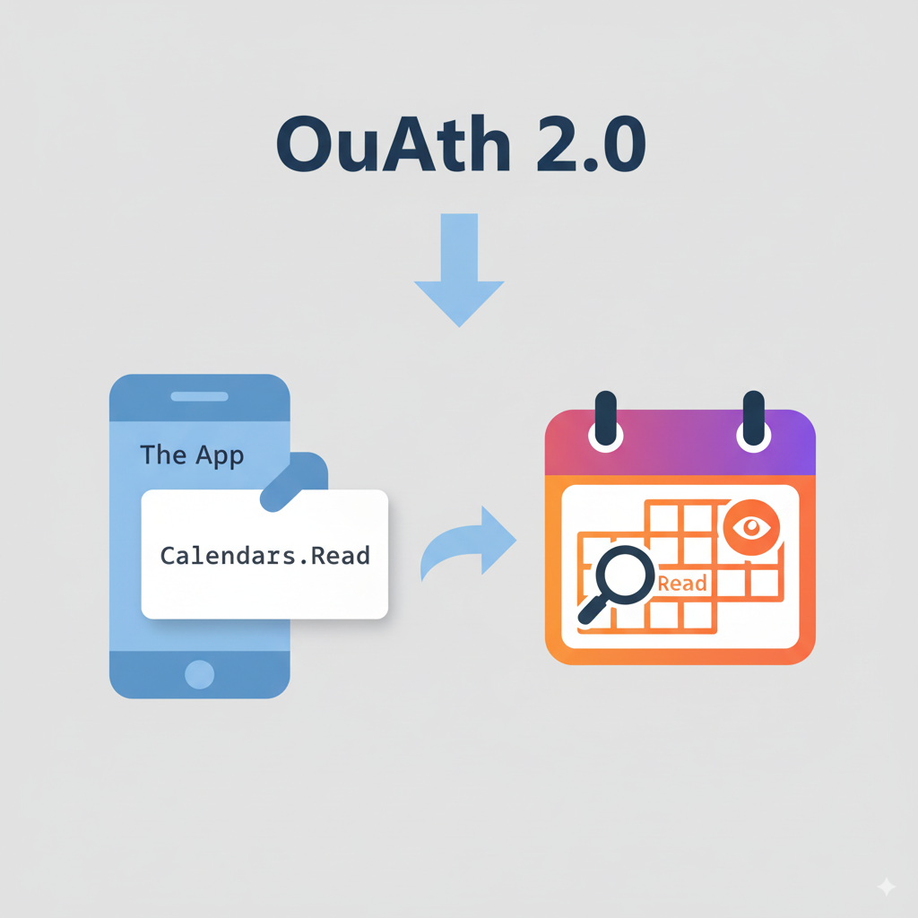Example scope Calendars.Read.