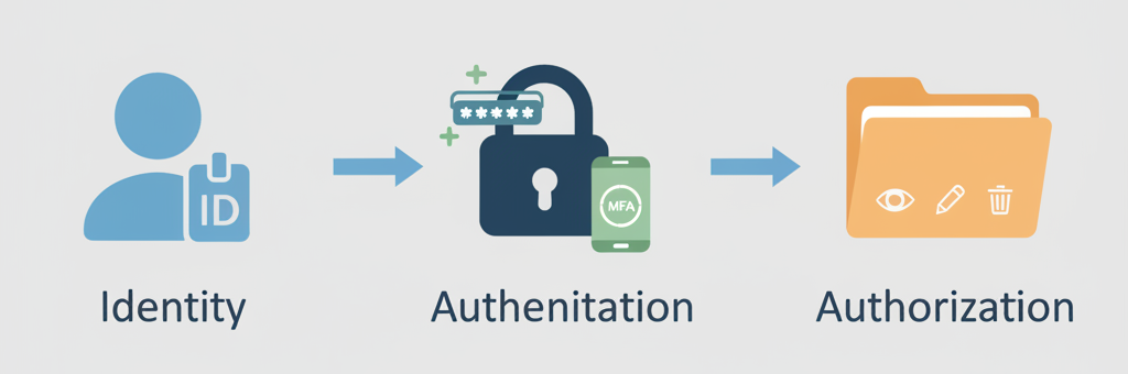 Identity, authentication, and authorization