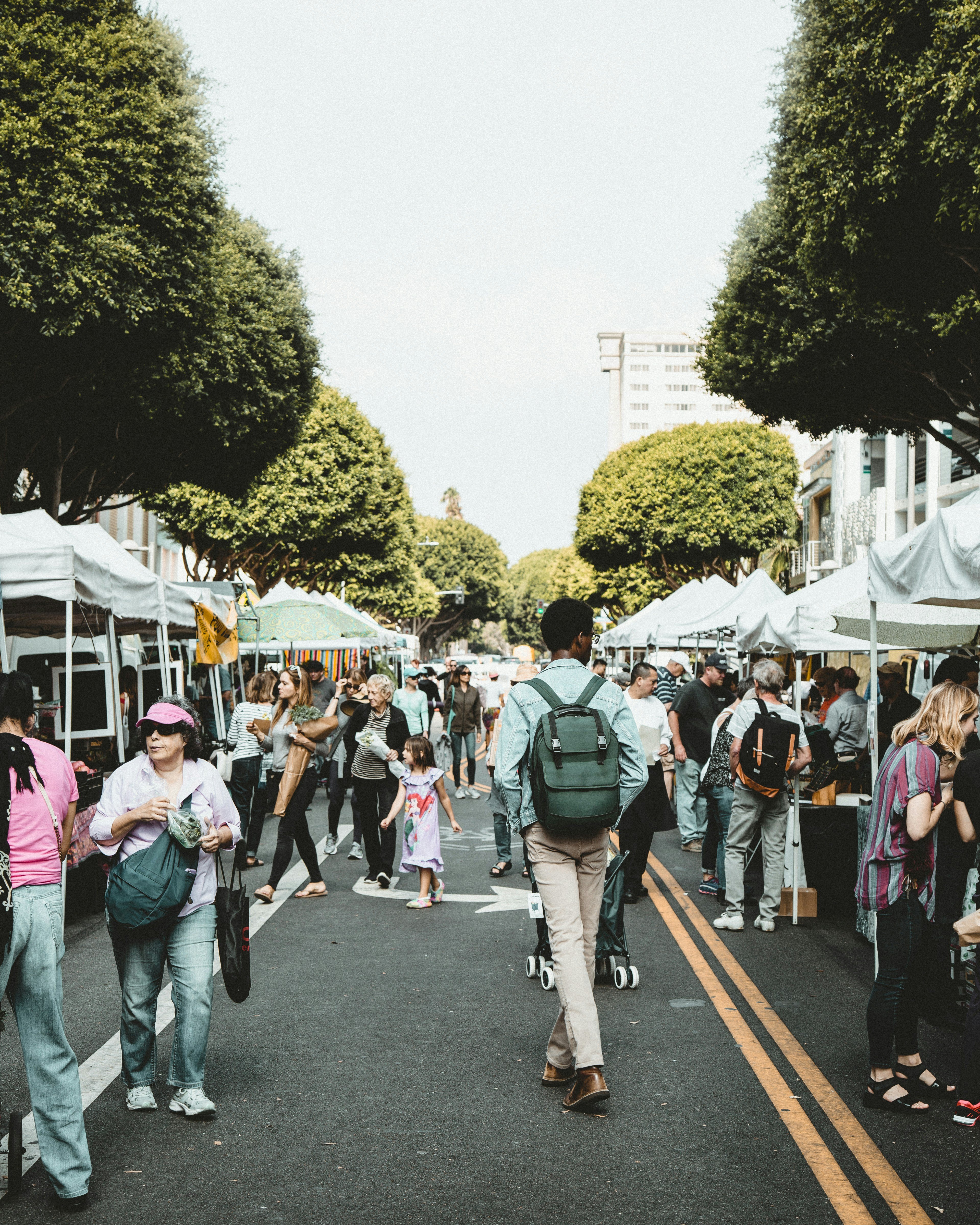 People at a market