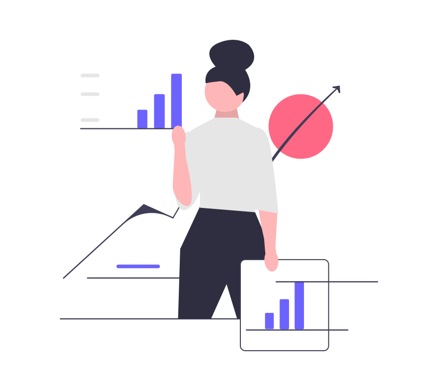 Illustration of a person choosing between methods