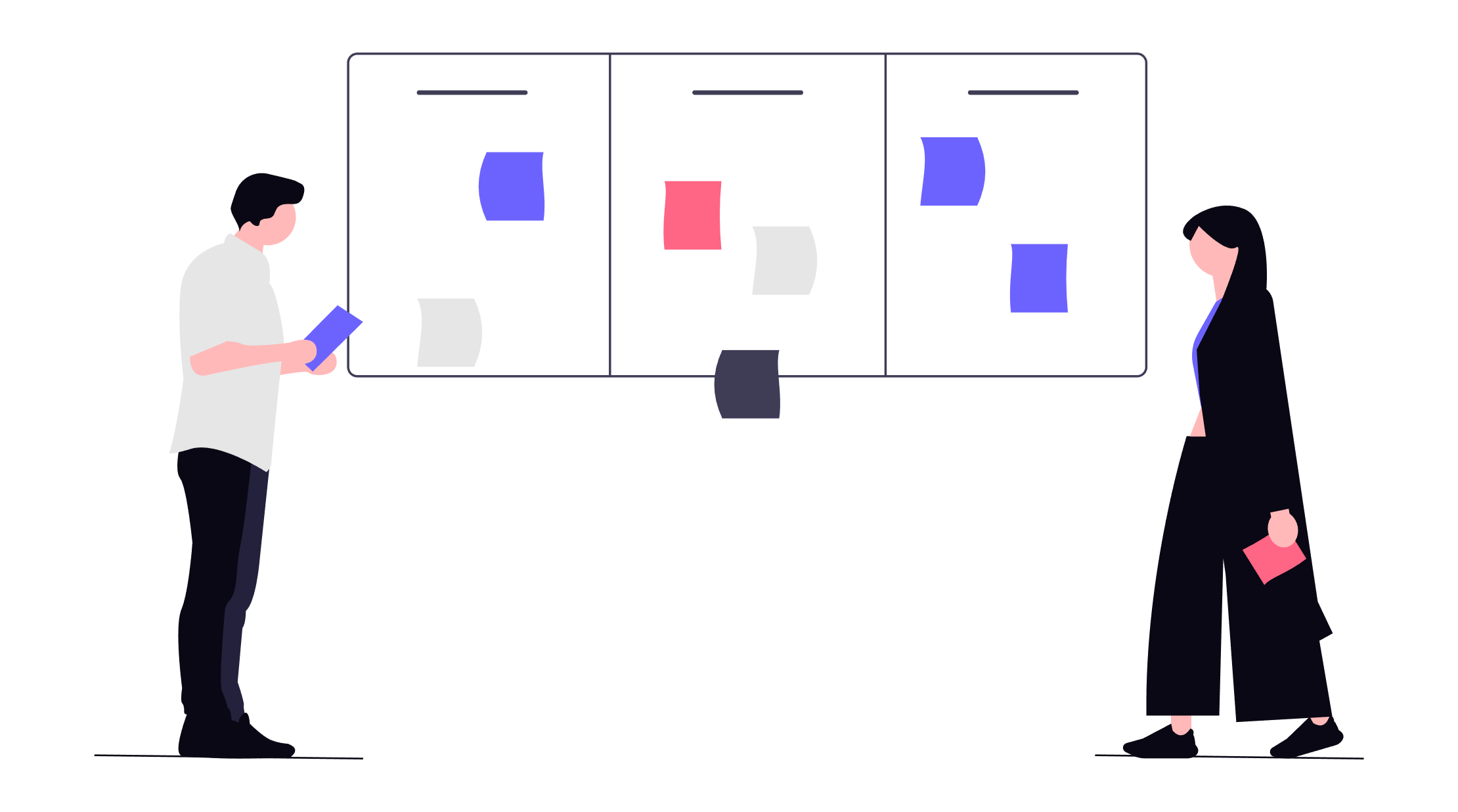 Illustration of different scenarios