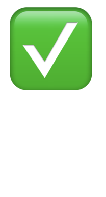A green tick for a passing test