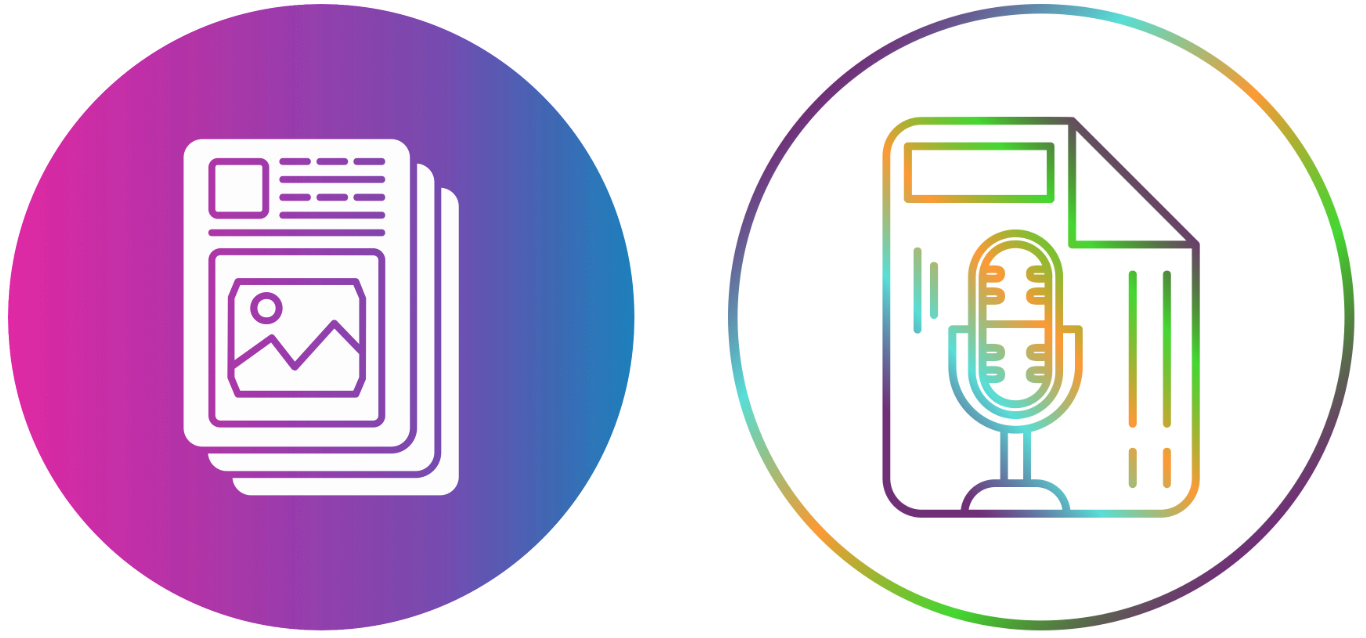 Binary files: images and audios