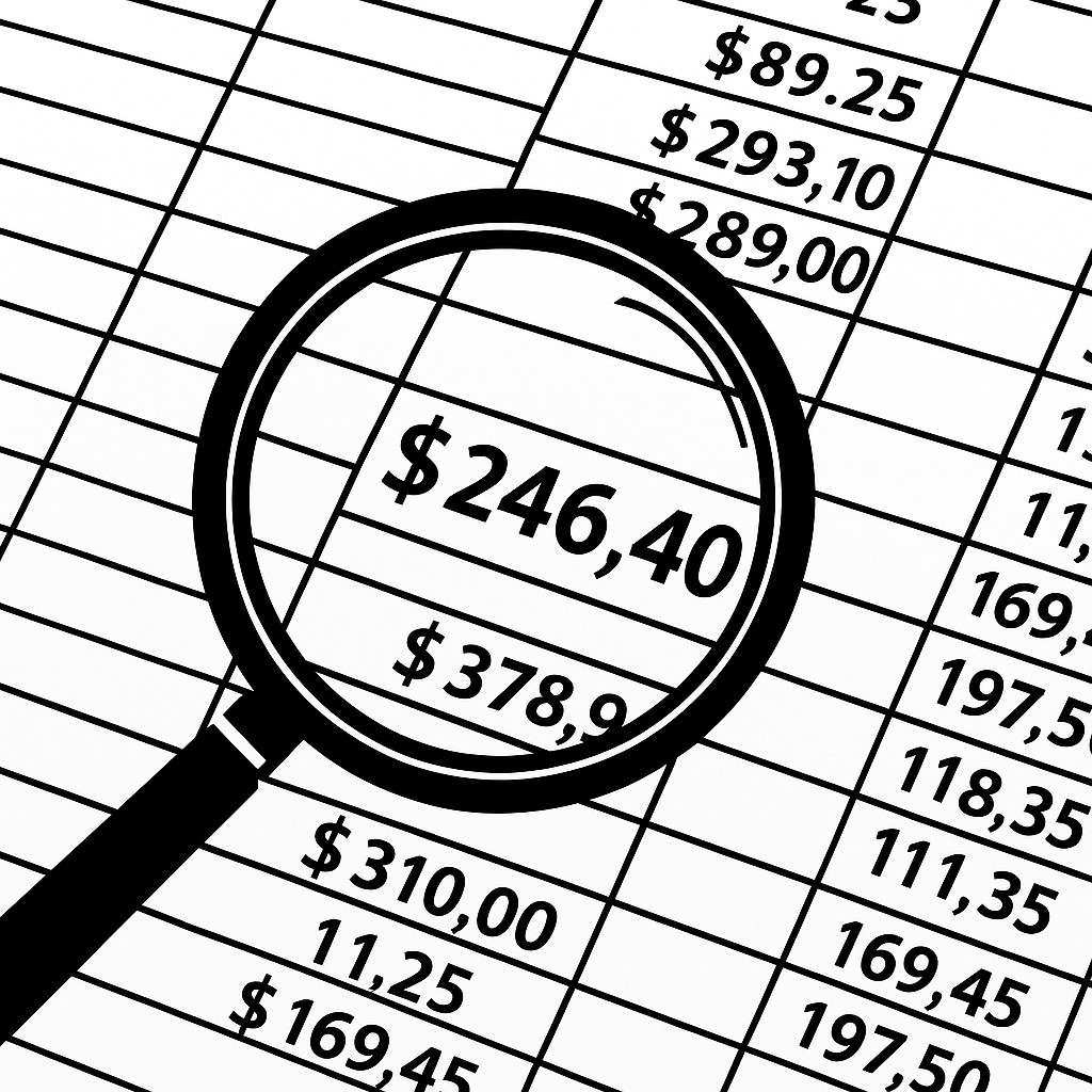 Inspected Spreadsheet