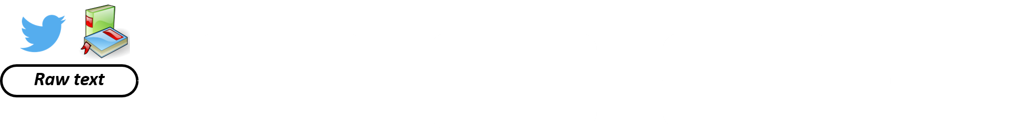 First step of the workflow: raw text.