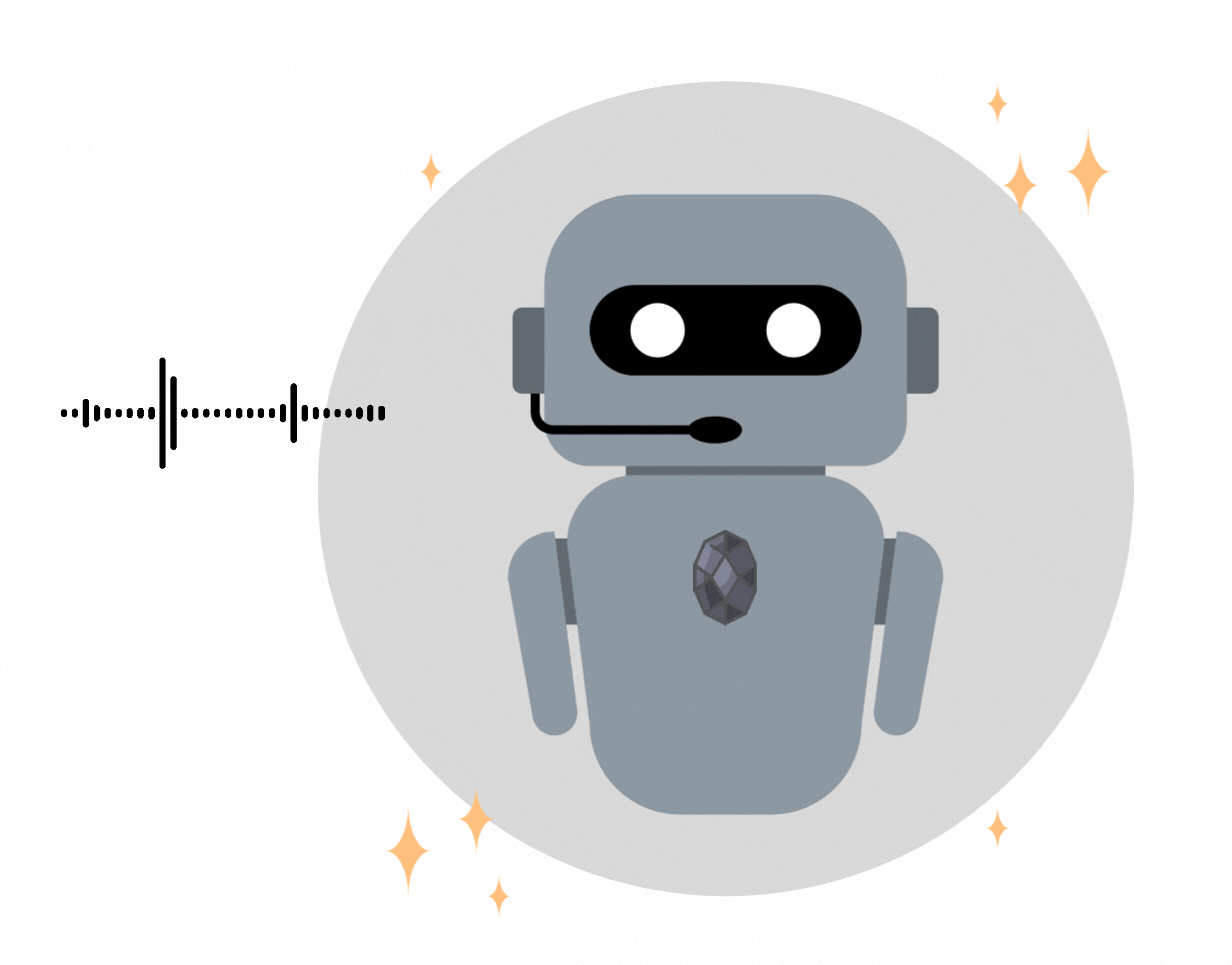 The Onyx voice depicted as a virtual assistant.