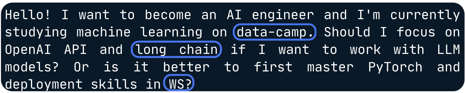 Translated text (highlighted) - raw