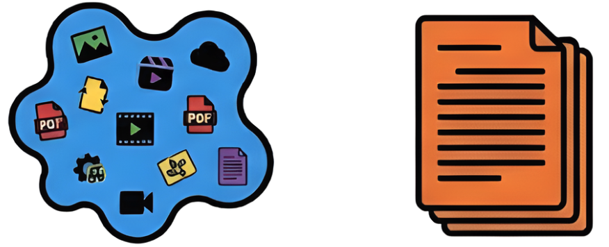 Large objects representation