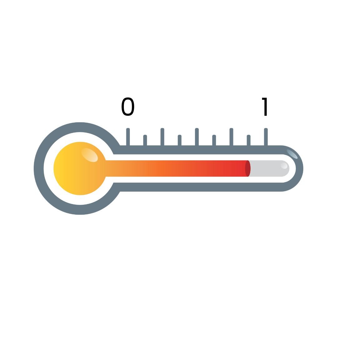 Temperature ranging from 0 to 1