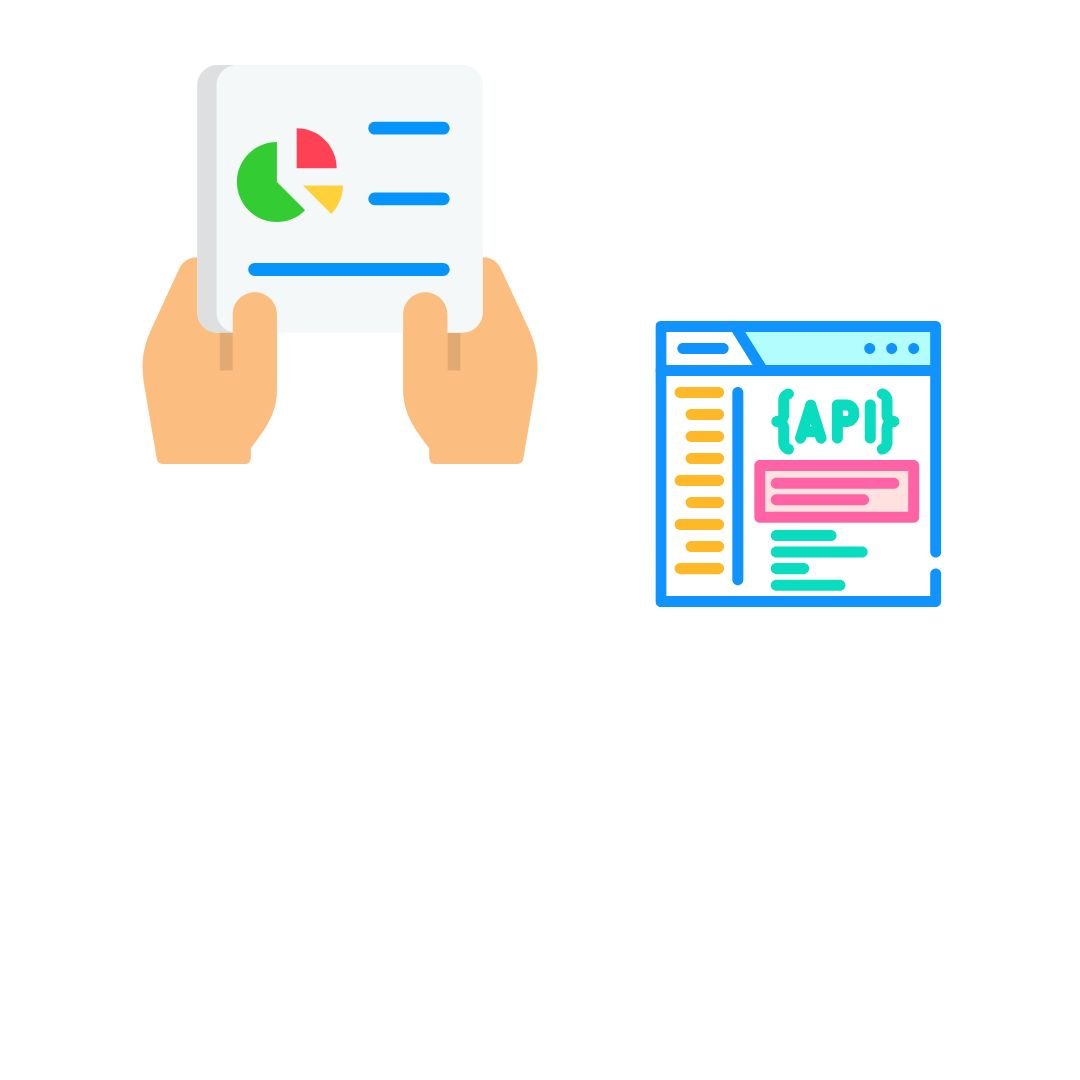 A page representing a summarized doc, and a window open on an API coding repository