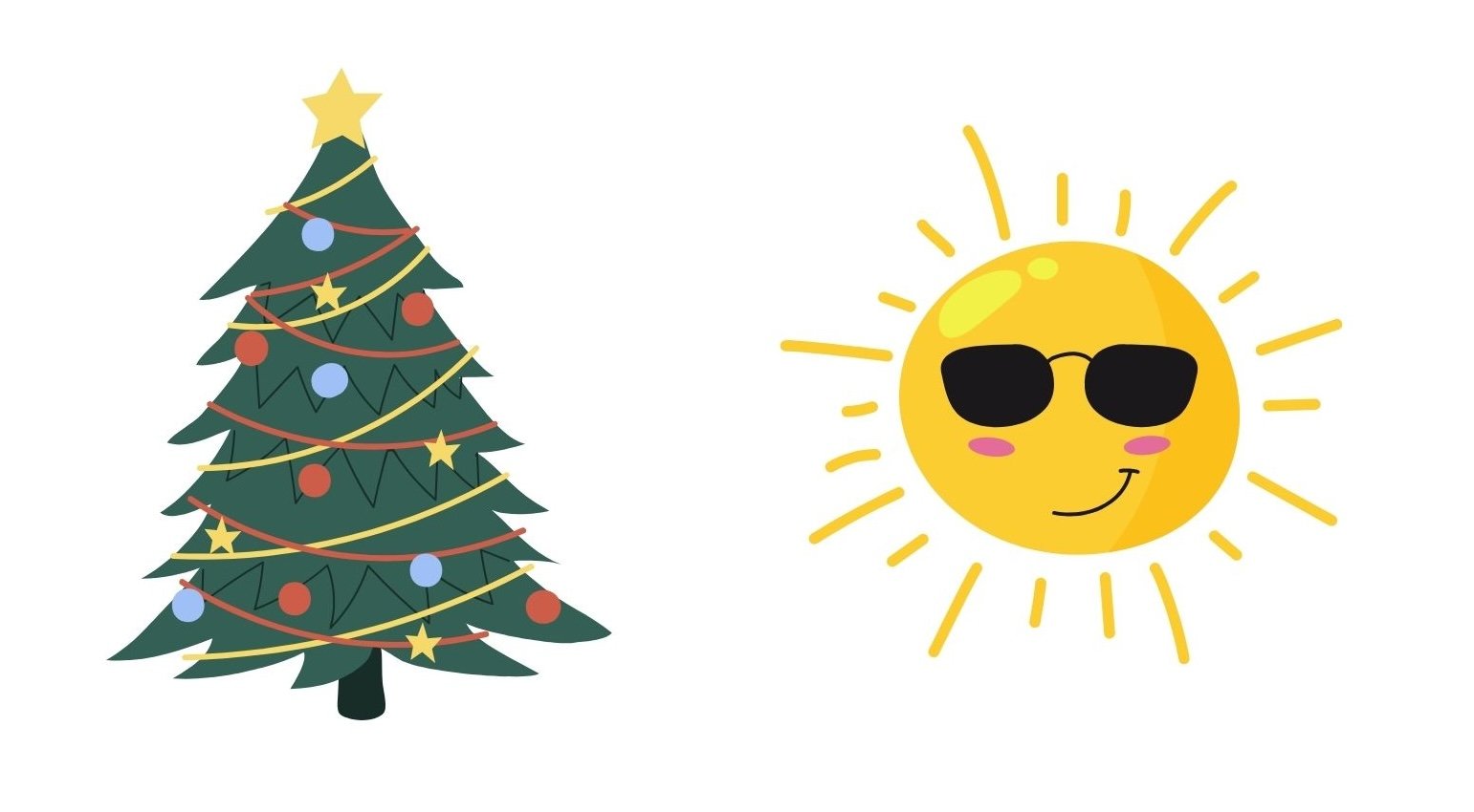 Christmas tree or sun