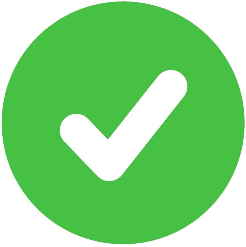 Green check mark