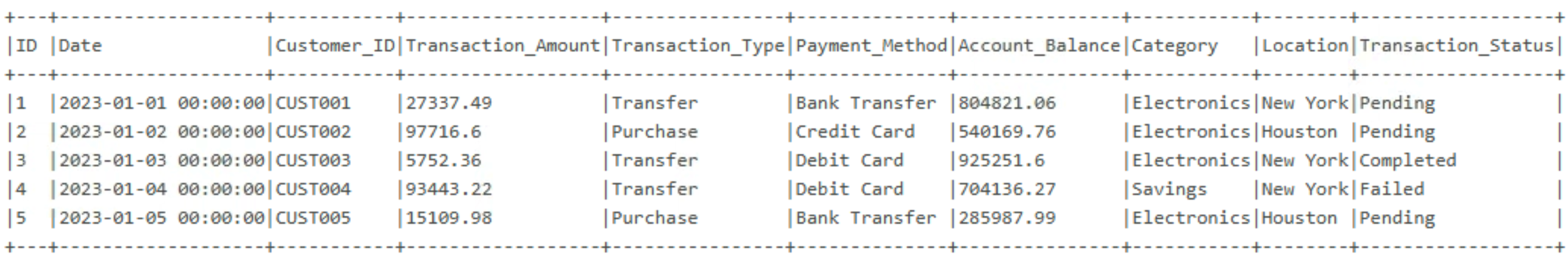 Previewing outputs in Databricks