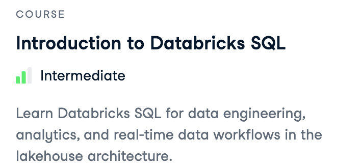 Introduction to Databricks SQL