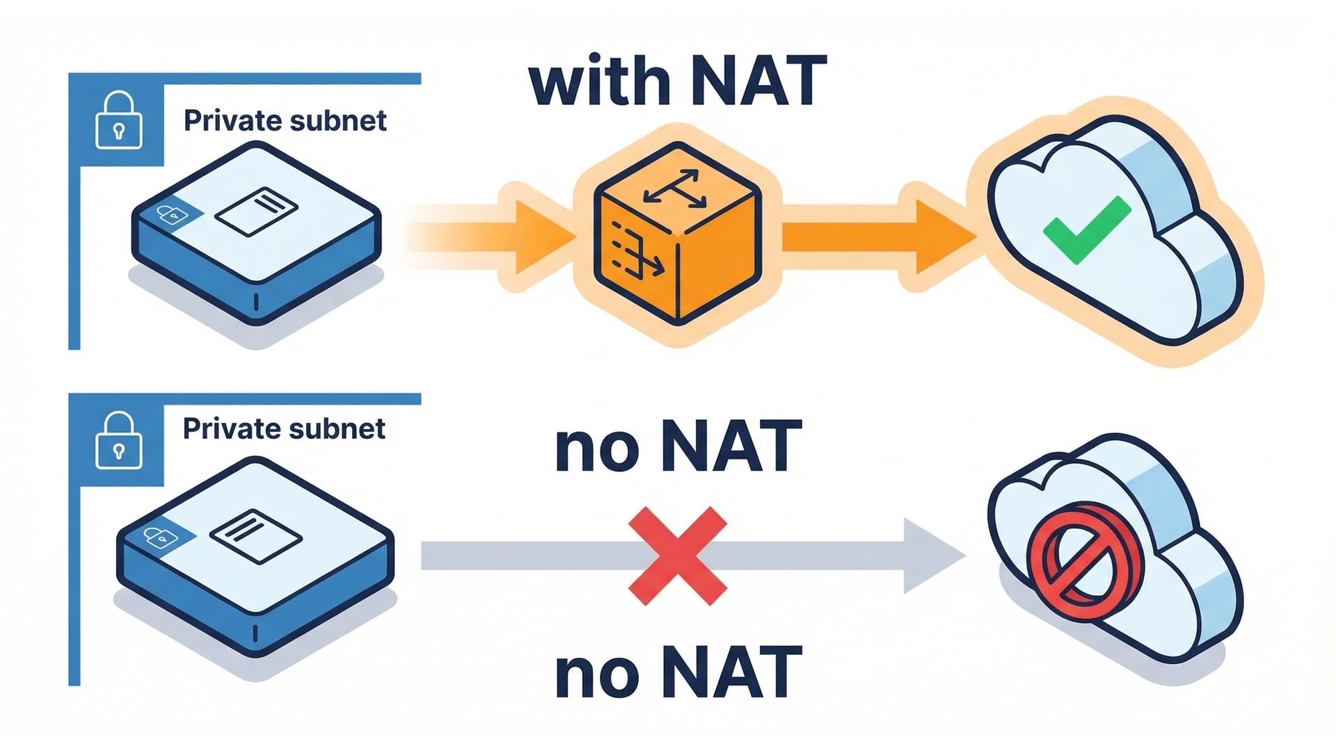 NAT gateway outbound flow