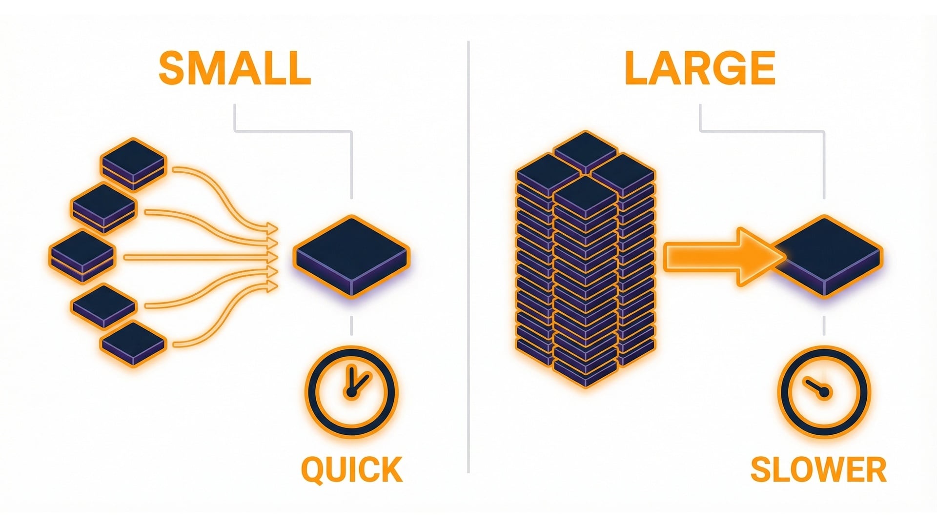 Batch size tradeoff diagram