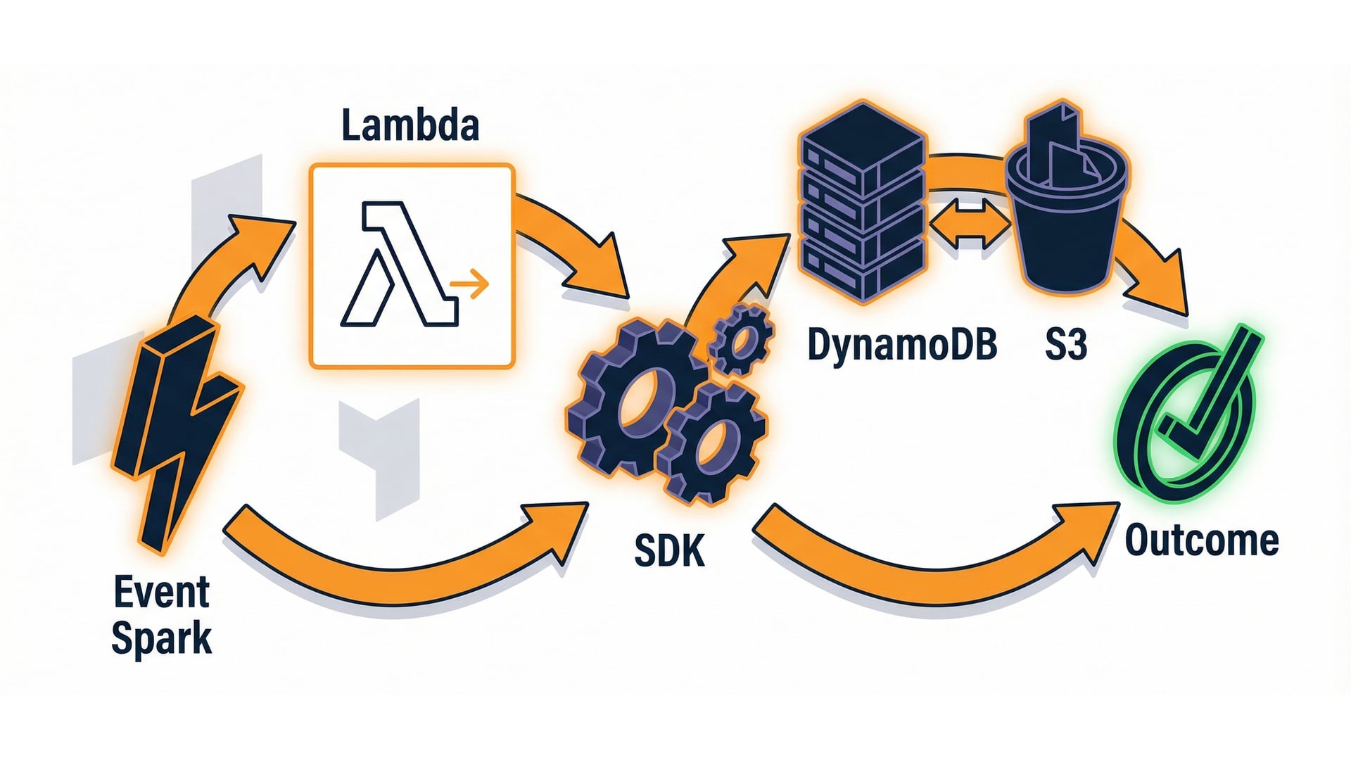 Event -> handler -> SDK loop