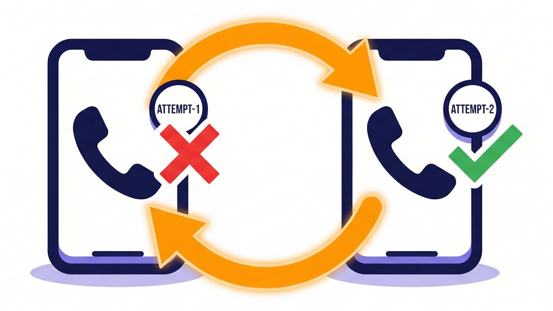 Retry redialing analogy