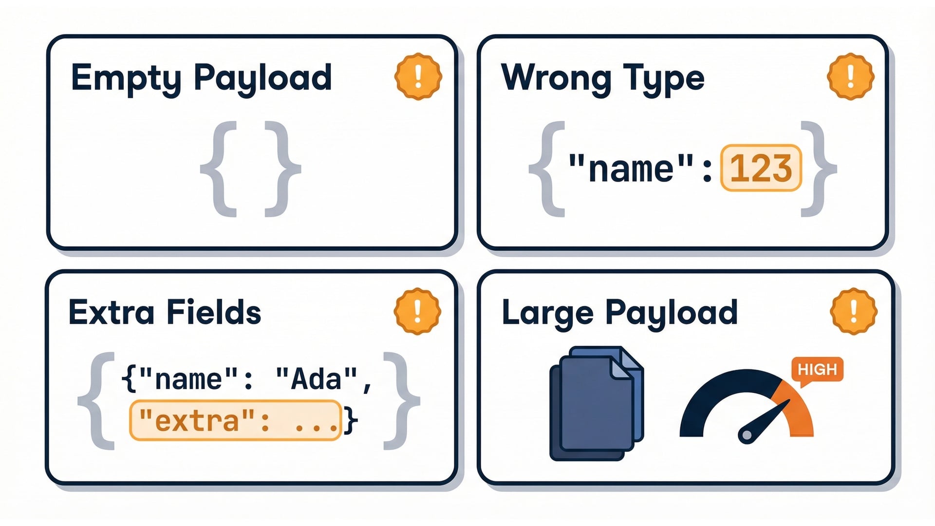 Edge case payload examples