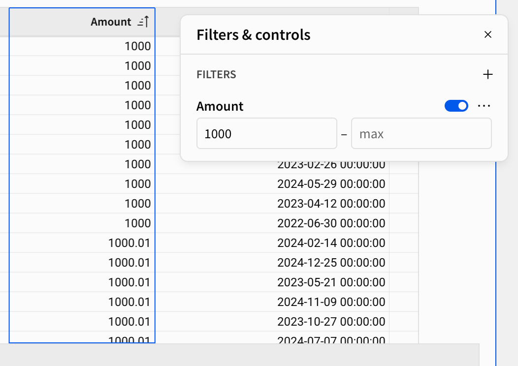 filtro de parâmetro