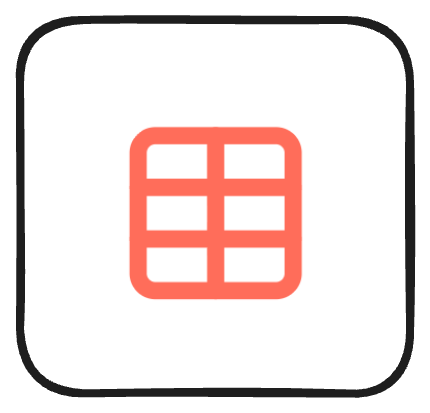 The n8n Data Table node icon, a coral-colored grid representing a table