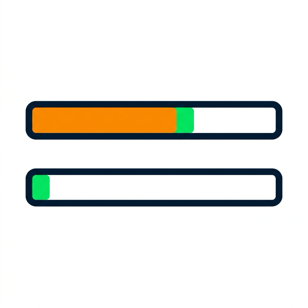 Two timeline bars: a cold start has a large orange initialization block then a small green handler; a warm start is just the small green handler