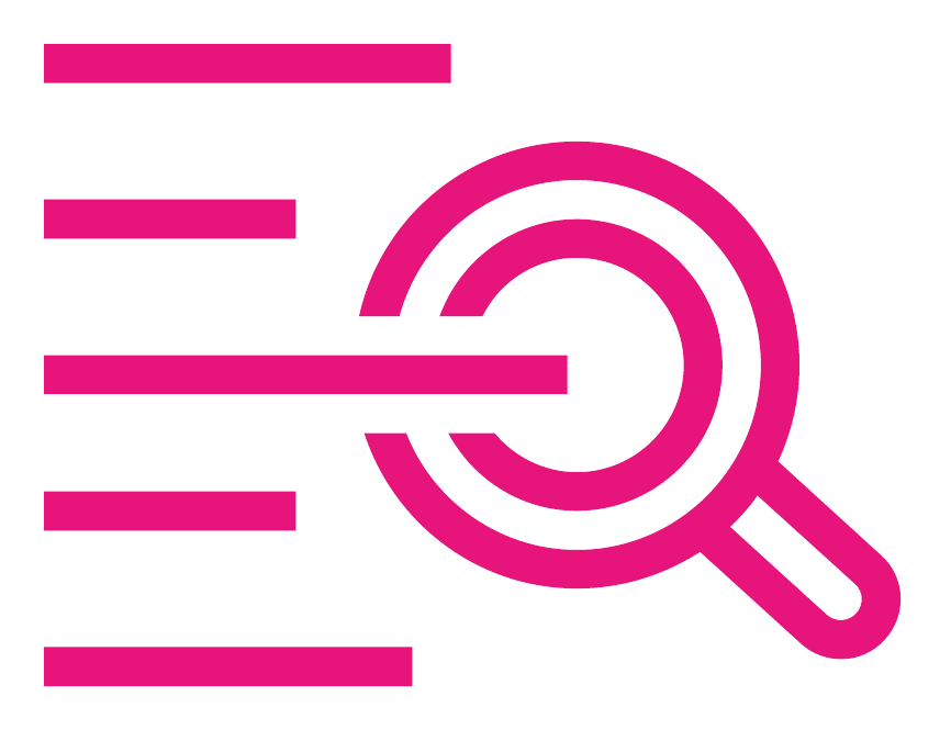 Icon representing observability, understanding why a system behaves a certain way